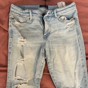 Abercrombie light wash jeans